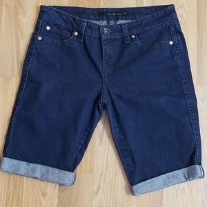 Calvin Klein Denim Bermuda Jean Shorts Size 8